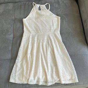 Womens lace dress, white